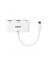 Lindy 43340 adapter kablowy 0,18 m HDMI + USB Type-A USB Type-C Biały - nr 9