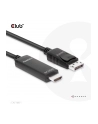 Club 3D CAC-1087 adapter kablowy 3 m DisplayPort HDMI - nr 1