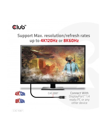 Club 3D CAC-1087 adapter kablowy 3 m DisplayPort HDMI