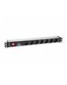 Equip 333309 rozdzielacz zasilania PDU 7 x gniazdo sieciowe 1U Czarny, Srebrny - nr 3