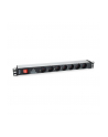 Equip 333309 rozdzielacz zasilania PDU 7 x gniazdo sieciowe 1U Czarny, Srebrny - nr 18