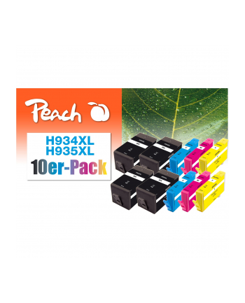 Peach PI300-688 0F319838 nabój z tuszem 10 szt. Czarny, Cyjan, Purpurowy, Żółty