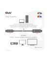 Club 3D CAC-1087 adapter kablowy 3 m DisplayPort HDMI - nr 1