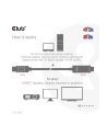 Club 3D CAC-1087 adapter kablowy 3 m DisplayPort HDMI - nr 28