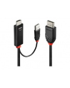 Lindy 41498 adapter kablowy 1 m HDMI + USB Type-A DisplayPort Czarny - nr 10