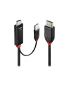 Lindy 41498 adapter kablowy 1 m HDMI + USB Type-A DisplayPort Czarny - nr 9