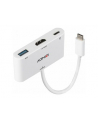 Lindy 43340 adapter kablowy 0,18 m HDMI + USB Type-A USB Type-C Biały - nr 23