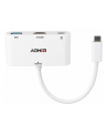 Lindy 43340 adapter kablowy 0,18 m HDMI + USB Type-A USB Type-C Biały - nr 26