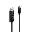 Lindy 43343 adapter kablowy 3 m USB Type-C DisplayPort Czarny - nr 8
