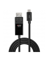 Lindy 43343 adapter kablowy 3 m USB Type-C DisplayPort Czarny - nr 9