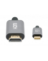 Manhattan 153607 adapter kablowy 2 m HDMI Typu A (Standard) USB Type-C Czarny, Srebrny - nr 10