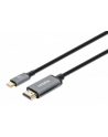 Manhattan 153607 adapter kablowy 2 m HDMI Typu A (Standard) USB Type-C Czarny, Srebrny - nr 3