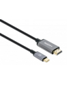 Manhattan 153607 adapter kablowy 2 m HDMI Typu A (Standard) USB Type-C Czarny, Srebrny - nr 4