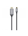 Manhattan 153607 adapter kablowy 2 m HDMI Typu A (Standard) USB Type-C Czarny, Srebrny - nr 29