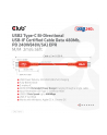 Club 3D CAC-1573 kabel USB 2 m USB4 Gen 2x2 USB C Czerwony - nr 33