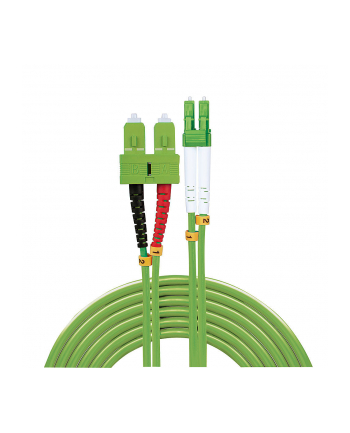 Lindy 46320 kabel optyczny 1 m 2x LC 2x SC OM5 Zielony