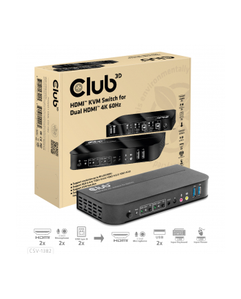 Club 3D CSV-1382 huby i koncentratory