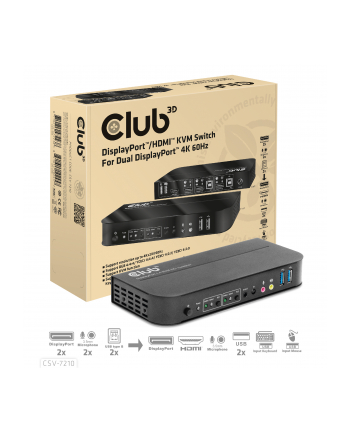 Club 3D CSV-7210 huby i koncentratory
