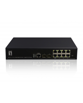 Level One GEP-1061 łącza sieciowe Zarządzany L2 Gigabit Ethernet (10/100/1000) Obsługa PoE Czarny