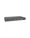 Level One GEP-2841 łącza sieciowe Zarządzany L2 Gigabit Ethernet (10/100/1000) Obsługa PoE 1U Czarny - nr 3