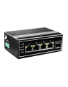 Level One IGP-0502 łącza sieciowe Nie zarządzany Gigabit Ethernet (10/100/1000) Obsługa PoE Czarny - nr 7