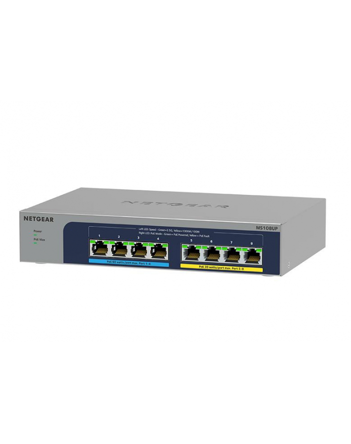 Netgear MS108UP-100EUS MS108UP Nie zarządzany 2.5G Ethernet (100/1000/2500) Obsługa PoE główny