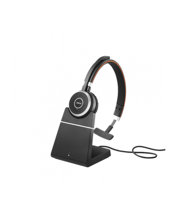 Jabra 6593-833-399 Evolve 65 Zestaw słuchawkowy Przewodowy i Bezprzewodowy Opaska na głowę Połączenia/muzyka USB Typu-A Bluetooth Podstawka do ładowania Czarny