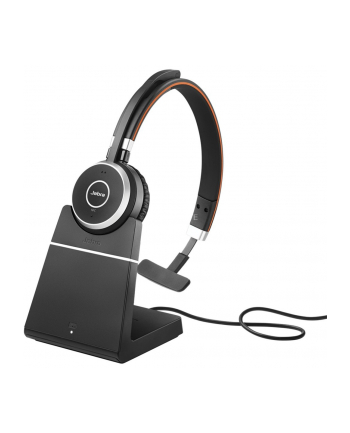 Jabra 6593-833-499 Evolve 65 Zestaw słuchawkowy Przewodowy i Bezprzewodowy Opaska na głowę Połączenia/muzyka USB Typu-A Bluetooth Podstawka do ładowania Czarny