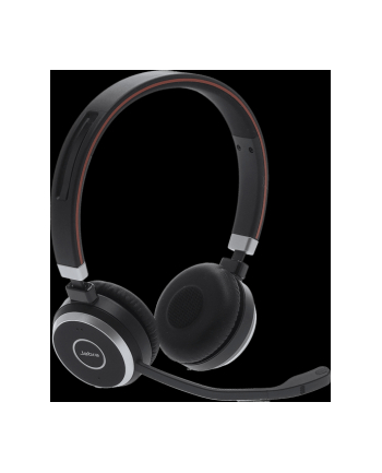 Jabra 6599-833-399 Evolve 65 Zestaw słuchawkowy Przewodowy i Bezprzewodowy Opaska na głowę Połączenia/muzyka USB Typu-A Bluetooth Podstawka do ładowania Czarny