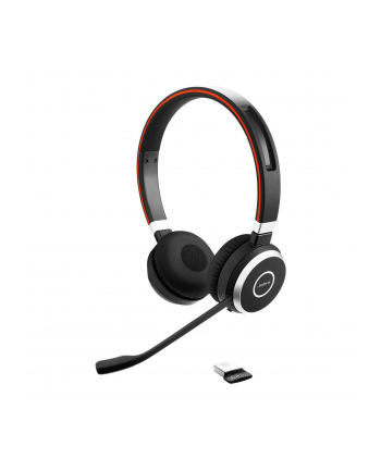 Jabra 6599-833-499 Evolve 65 Zestaw słuchawkowy Przewodowy i Bezprzewodowy Opaska na głowę Połączenia/muzyka USB Typu-A Bluetooth Podstawka do ładowania Czarny