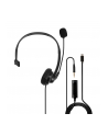 Lindy 20433 słuchawki/zestaw słuchawkowy Przewodowa Kask Biuro/centrum telefoniczne Czarny - nr 1