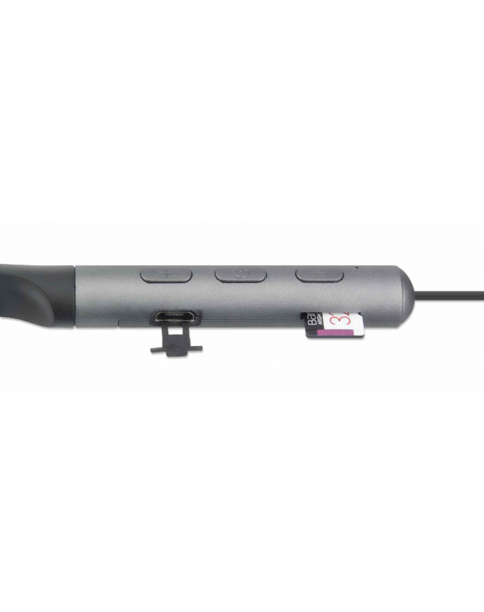Manhattan 179805 słuchawki/zestaw słuchawkowy Bezprzewodowy Douszny Połączenia/muzyka Micro-USB Bluetooth Czarny główny