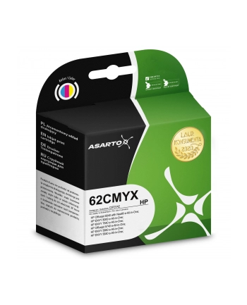 ASARTO TUSZ DO HP 62CMYX   C2P07AE   18ML   COLOR