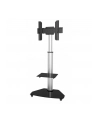 TECHLY Floor Stand with Shelf Trolley TV LCD/LED/Plasma 37-70inch Silver - nr 19