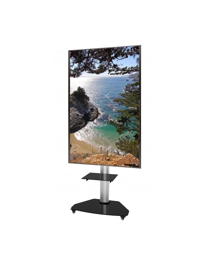 TECHLY Floor Stand with Shelf Trolley TV LCD/LED/Plasma 37-70inch Silver główny