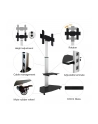 TECHLY Floor Stand with Shelf Trolley TV LCD/LED/Plasma 37-70inch Silver - nr 39