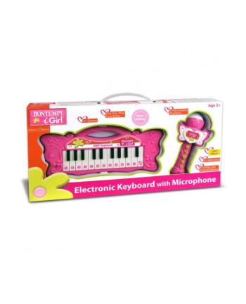 dante Bontempi Girl Pianino keyboard i mikrofon karaoke 602171