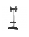 TECHLY Floor Stand with Shelf Trolley TV LCD/LED/Plasma 37-70inch Silver - nr 45