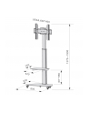 TECHLY Floor Stand with Shelf Trolley TV LCD/LED/Plasma 37-70inch Silver - nr 48