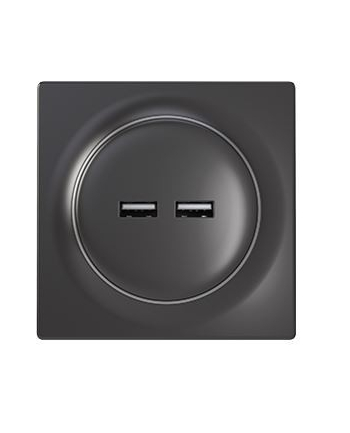 fibaro Inteligentne gniazdko Walli Outlet USB N Antracyt nr 1