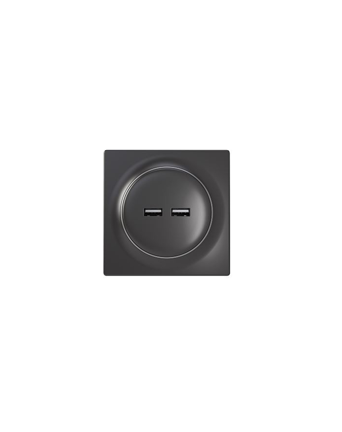 fibaro Inteligentne gniazdko Walli Outlet USB N Antracyt główny