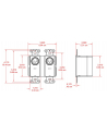 rdl DD-BN2M - montowany na ścianie dwukierunkowy interfejs Mic/Line Dante 2 x 2 - nr 2