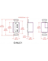rdl D-NLC1 - sieciowy panel zdalnego sterowania z diodami LED, Dante, kolor biały - nr 2