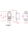 rdl D-NMC1 - sieciowy panel zdalnego sterowania z wyświetlaczem, Dante, kolor biały - nr 2