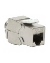 INTELLINET Cat6a Keystone Jack RJ45 10 Gigabit toolless slim - nr 1