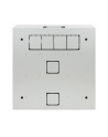 INTELLINET Low-Profile 19inch Wall Mount Cabinet with 4U Horizontal and 2U Vertical Rails 170mm 6.7 in depth grey RAL7035 - nr 22