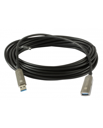 TECHLY USB 3.2 SuperSpeed AOC Fiber Optic Cable USB A M/F 20m Black