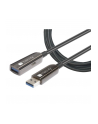 TECHLY USB 3.2 SuperSpeed AOC Fiber Optic Cable USB A M/F 20m Black - nr 7