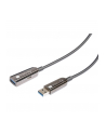 TECHLY USB 3.2 SuperSpeed AOC Fiber Optic Cable USB A M/F 20m Black - nr 9