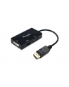 Equip 133441 0,24 m DisplayPort DVI-D + VGA (D-Sub) + HDMI Czarny - nr 9